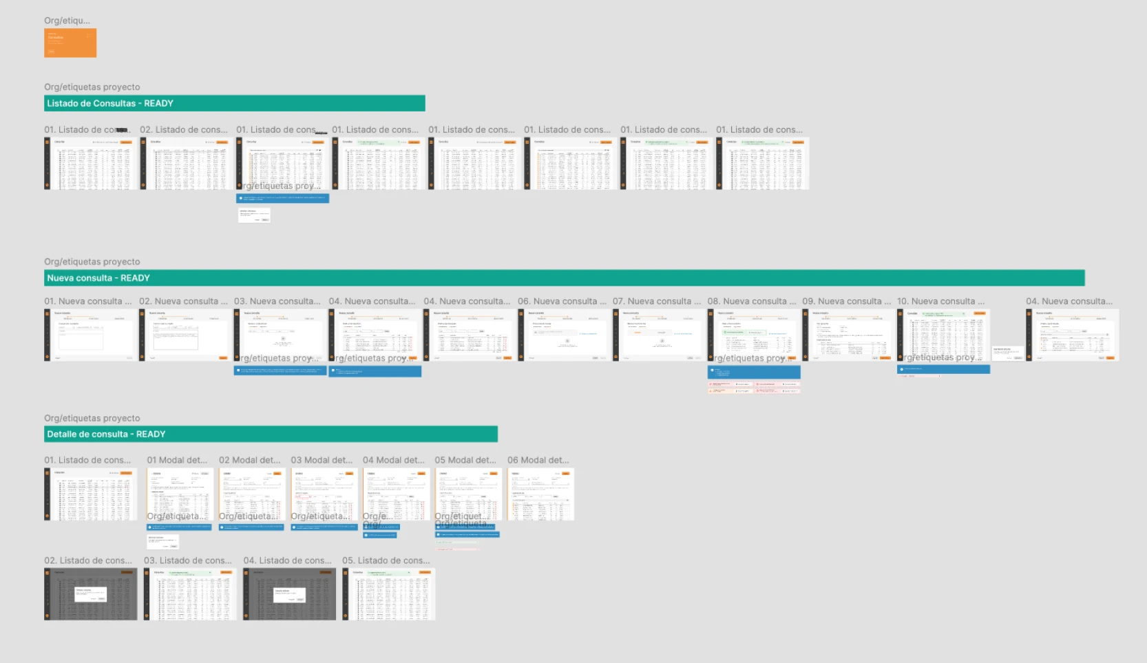 ULMA platform prototype screen showing validated user flows and functional specification logic